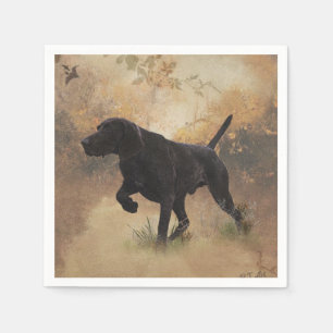 German Shorthaired Pointer ready to hunt Gift Box Napkin