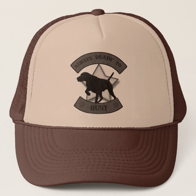 German Shorthaired Pointer ready to hunt Gift Box  Trucker Hat (Front)