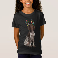 German Shorthaired Pointer Reindeer Christmas Dog