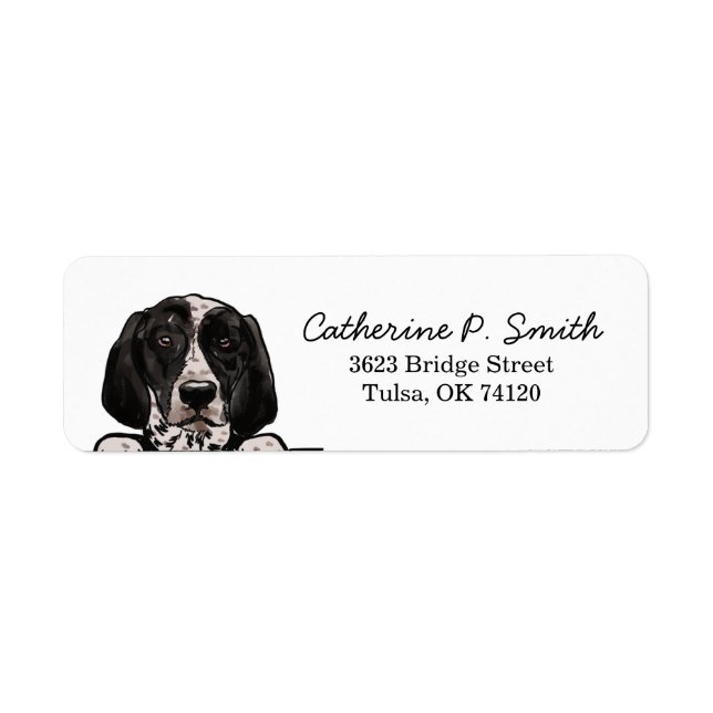 German Shorthaired Pointer Return Address (Front)