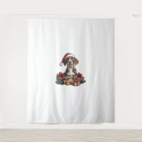 German Shorthaired Pointer Santa Hat Christmas GSP