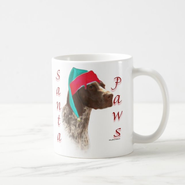 German Shorthaired Pointer Santa Paws Coffee Mug (Right)