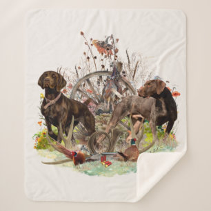 German Shorthaired Pointer    Sherpa Blanket