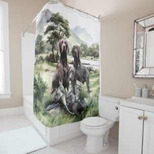 German Shorthaired Pointer Shower Curtain