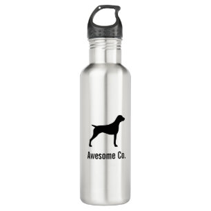 German Shorthaired Pointer Silhouette with Text 710 Ml Water Bottle