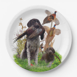 German Shorthaired Pointer Sticker Paper Plate