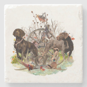 German Shorthaired Pointer Stone Coaster