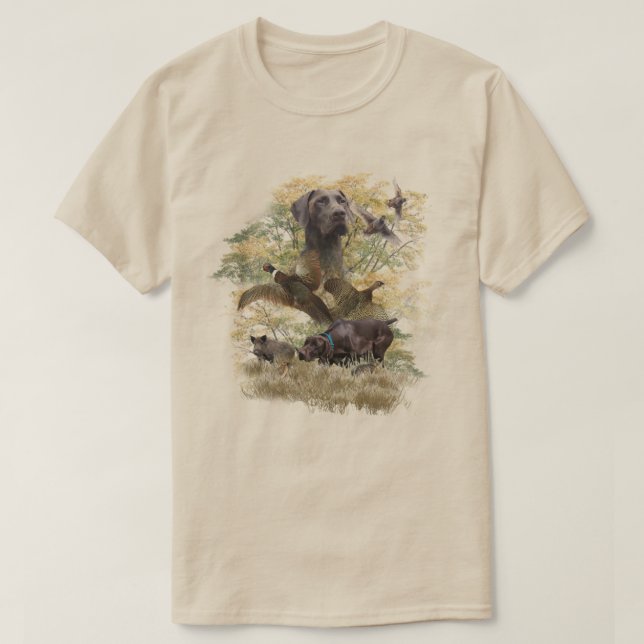German Shorthaired Pointer  T-Shirt (Design Front)