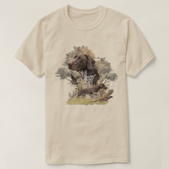 German Shorthaired Pointer  T-Shirt (Design Front)