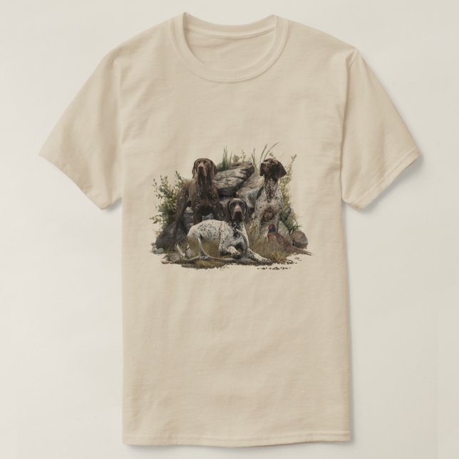 German Shorthaired Pointer  T-Shirt (Design Front)