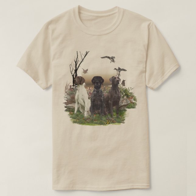 German Shorthaired Pointer  T-Shirt (Design Front)