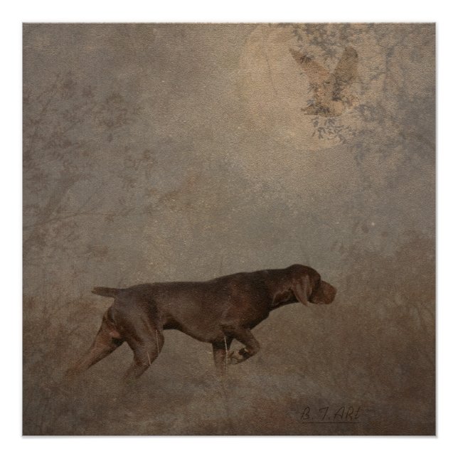 German Shorthaired Pointer Tapestry Poster (Front)