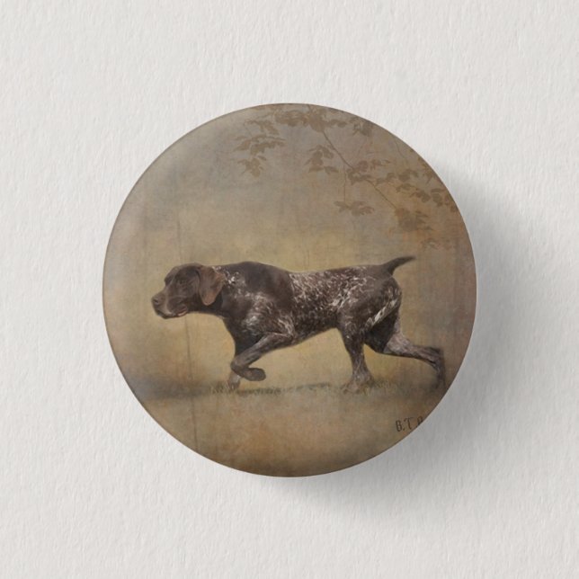 German Shorthaired Pointer Tapestry Poster Acrylic 3 Cm Round Badge (Front)
