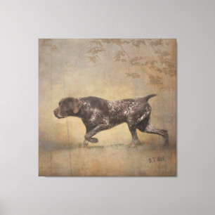 German Shorthaired Pointer Tapestry Poster Acrylic Canvas Print