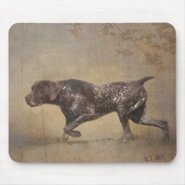 German Shorthaired Pointer Tapestry Poster Acrylic Mouse Pad (Front)