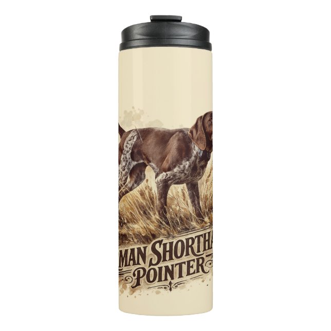 German Shorthaired Pointer  Thermal Tumbler (Front)