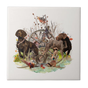 German Shorthaired Pointer Tile