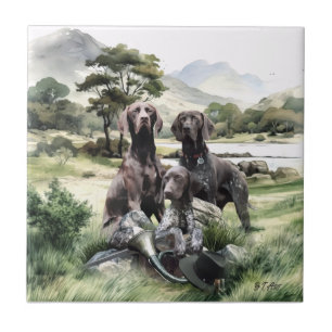 German Shorthaired Pointer Tile