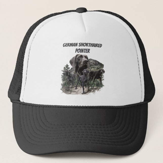 German Shorthaired Pointer  Trucker Hat (Front)