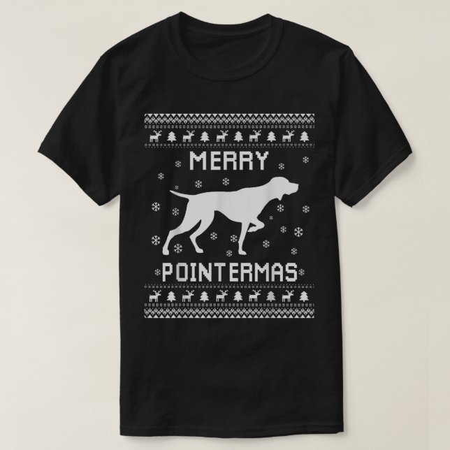 German Shorthaired Pointer Ugly Christmas Sweater  (Design Front)