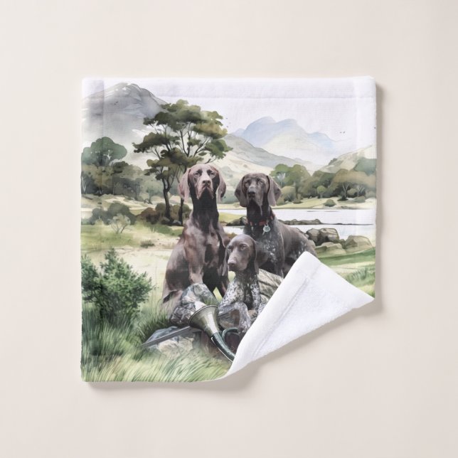 German Shorthaired Pointer  Wash Cloth (Wash Cloth)