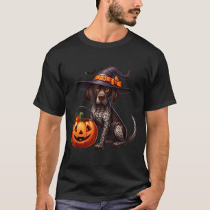 German Shorthaired Pointer Witches Halloween T-Shirt