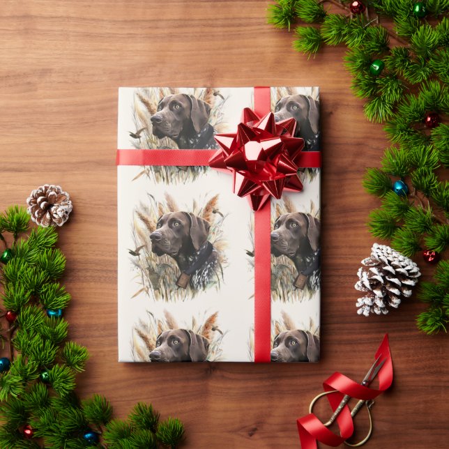 German Shorthaired Pointer Wrapping Paper (Holiday Gift)