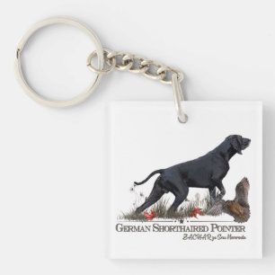 German Shorthaired Pointer, ZACHAR Tapestry Poster Key Ring