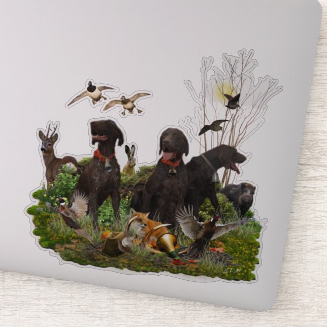 German Shorthaired Pointers (Detail)