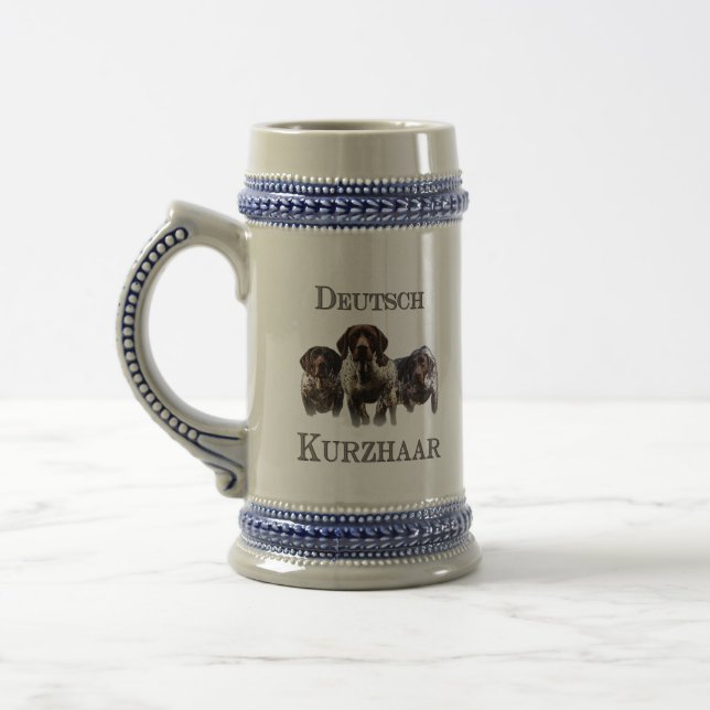 German Shorthaired Pointers Beer Stein (Left)