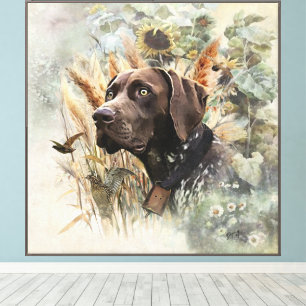 German Shorthaired Pointers Canvas Print