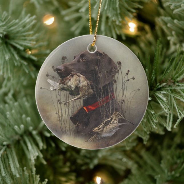 German Shorthaired Pointers Ceramic Tree Decoration (Tree)