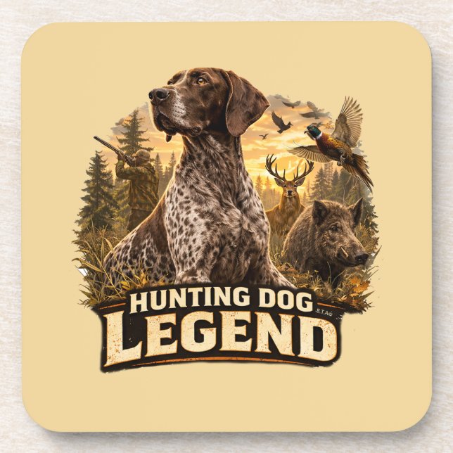 German Shorthaired Pointers  Coaster (Front)