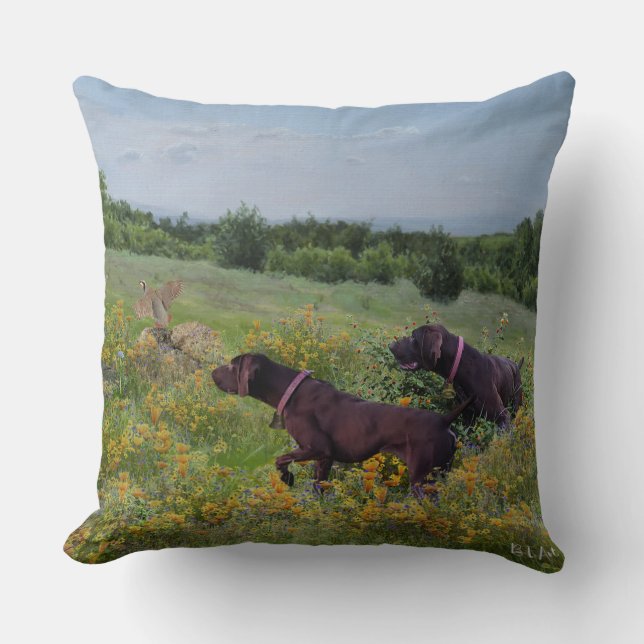 German Shorthaired Pointers    Cushion (Front)
