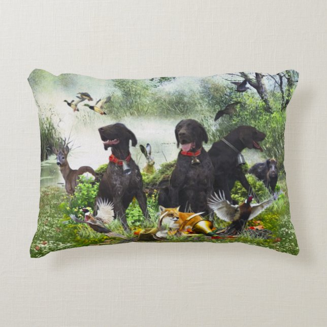 German Shorthaired Pointers Decorative Cushion (Front)