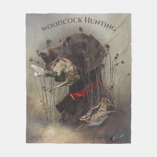 German Shorthaired Pointers Fleece Blanket (Front)