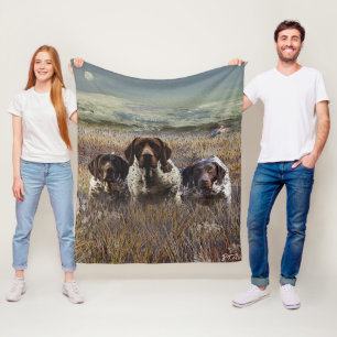 German Shorthaired Pointers Fleece Blanket