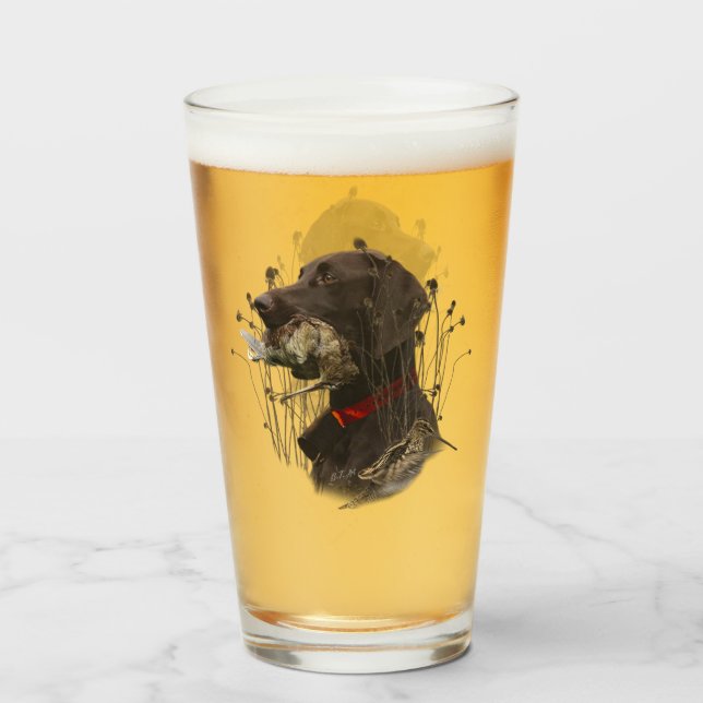 German Shorthaired Pointers Glass (Front Filled)
