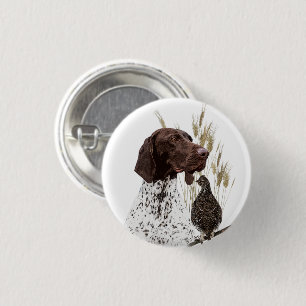 German Shorthaired Pointers (GSP) 3 Cm Round Badge