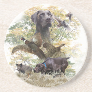 German Shorthaired Pointers (GSP) Coaster
