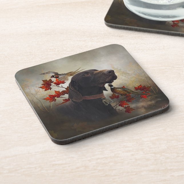 German Shorthaired Pointers (GSP) Coaster (Left Side)