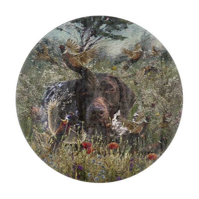 German Shorthaired Pointers (GSP)     Cutting Board (Front)