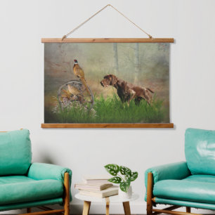 German Shorthaired Pointers (GSP)     Hanging Tapestry
