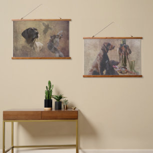 German Shorthaired Pointers (GSP) Hanging Tapestry