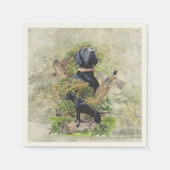 German Shorthaired Pointers (GSP)       Napkin (Front)
