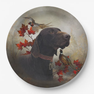 German Shorthaired Pointers (GSP) Paper Plate