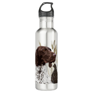 German Shorthaired Pointers (GSP) Postcard Coffee  710 Ml Water Bottle