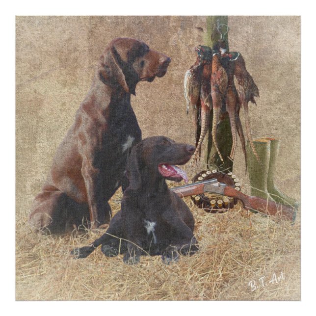 German Shorthaired Pointers (GSP) Poster Acrylic P (Front)