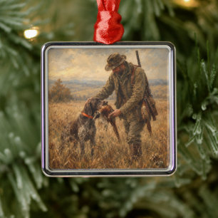 German Shorthaired Pointers  Metal Tree Decoration