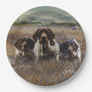German Shorthaired Pointers   Paper Plate